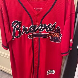 Freddie Freeman Atlanta Braves Majestic Cool Base MLB #5 Baseball Jersey XL